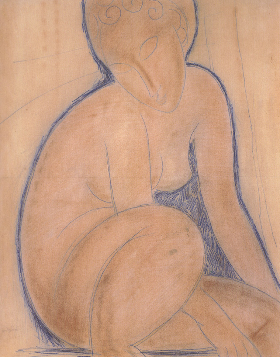 Amedeo Modigliani Crouched Nude (mk39)